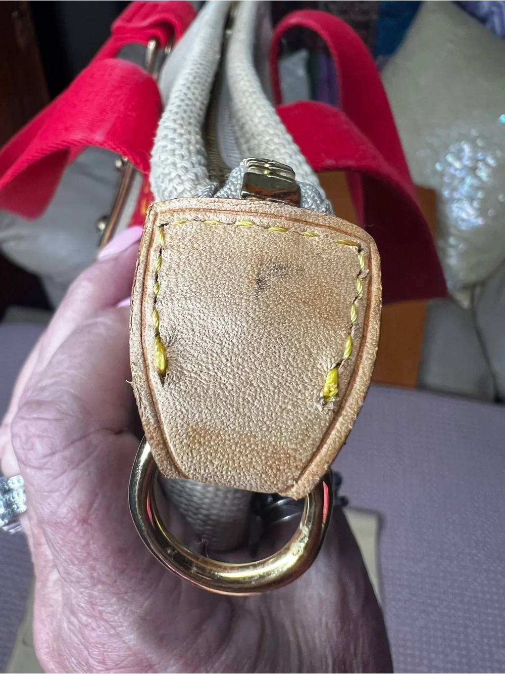 LOUIS VUITTON ANTIGUA CABAS PM TOTE BAG